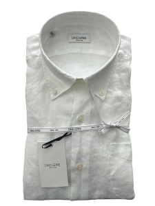 CAMICIA DINO ERRE 100% LINO BUTTON DOWN 664M SDBUR01L0 10
