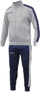 TUTA GIVOVA TR034S-4304 REVOLUTION FELPA GRIGIO/BLU
