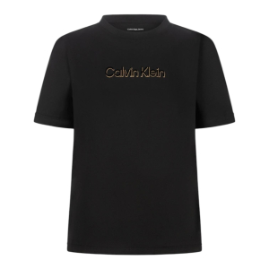 T-SHIRT CALVIN KLEIN LV047E821G UB1 BLACK LOGO ORO