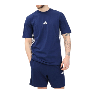 T-SHIRT ADIDAS JE6399 BLU STRISCE AFFIANCATE