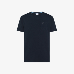 T-SHIRT SUN68 POCKET BASIC T36101 COL. 07 NAVY BLU