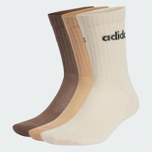 CALZE ADIDAS IZ0106 C LIN CREW 3P MARRONE/BEIGE/CREMA ALTE