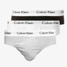 SLIP 3 PACK CALVIN KLEIN COTTON STRETCH CLASSIC FIT BL/WH/GR