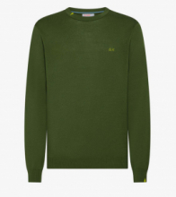 MAGLIONCINO SUN68 K35101 37 VERDE SCURO