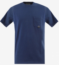 T-SHIRT ROY ROGER'S POCHET S/S MAN HEAVY JERSEY SW C0083 FRENCH NAVY