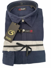 CAMICIA BUGER COLLO FRANCESE 62BSCAP50102 200 BLUE