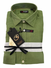 CAMICIA BUGER COLLO FRANCESE 62BSCAP50102 312 GREEN