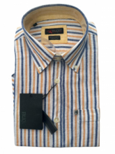 CAMICIA BUGER M/M MISTO LINO BUTON DOWN 62MTCAP50116 COL. 11