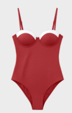 COSTUME GISELA INTERO CON FERRETTO 2/30364U BORDEAUX/BIANCO