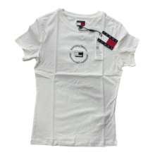 T-SHIRT TOMMY JEANS DW0DW22273 YBL WHITE