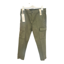 PANTALONE YES ZEE CARGO P649 / FB00 COL. 0905 VERDE MILITARE