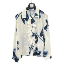 BLUSA CARLA FERRONI 50135 BEIGE & BLU